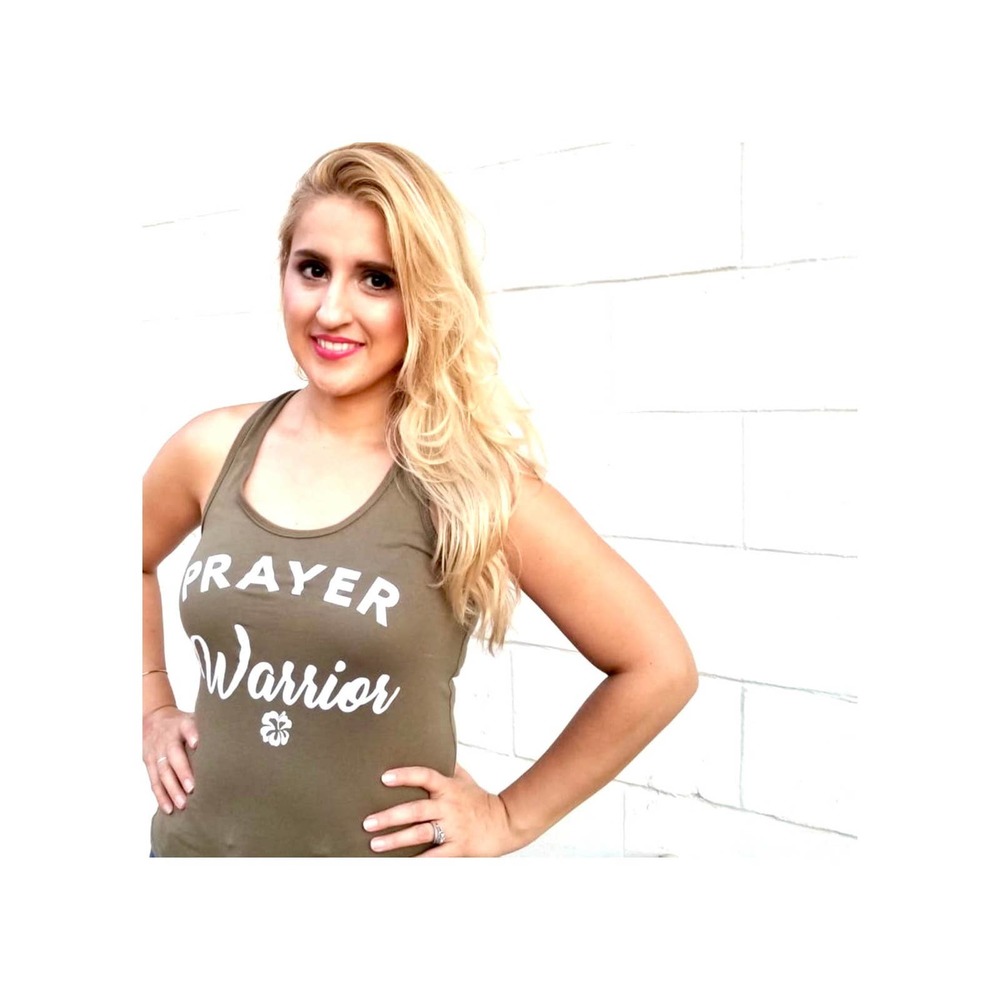 Christian Inspirational Tank Top, Prayer Warrior